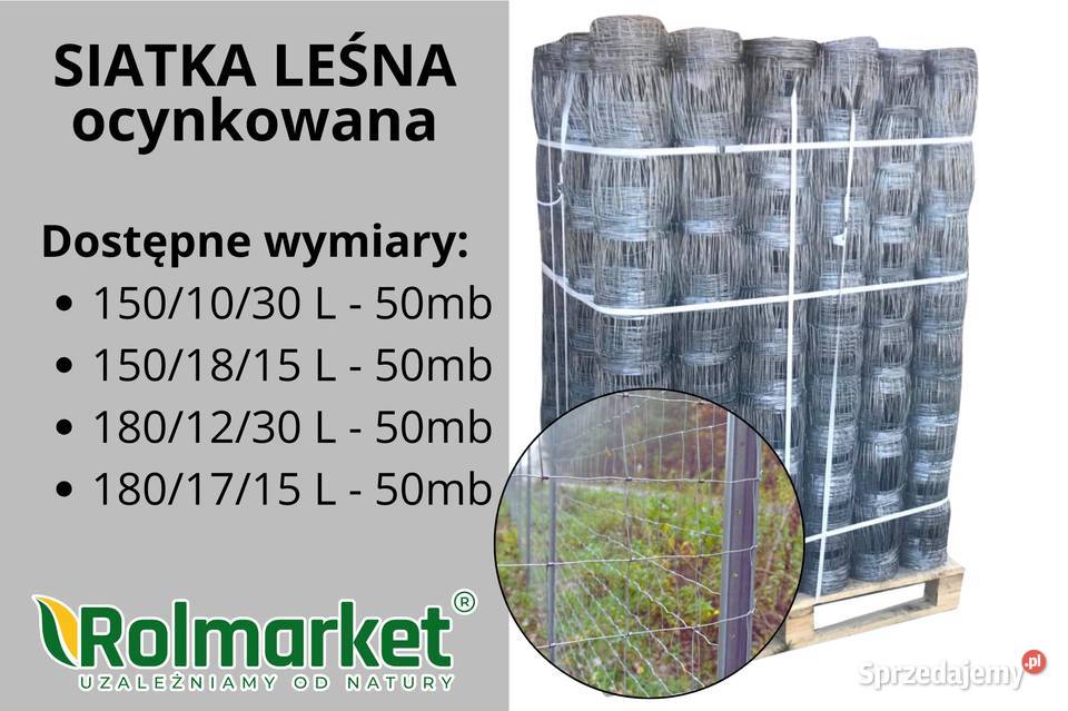 Siatka leśna ocynkowana L 1501030 50mb różne Pozostałe Cieśle