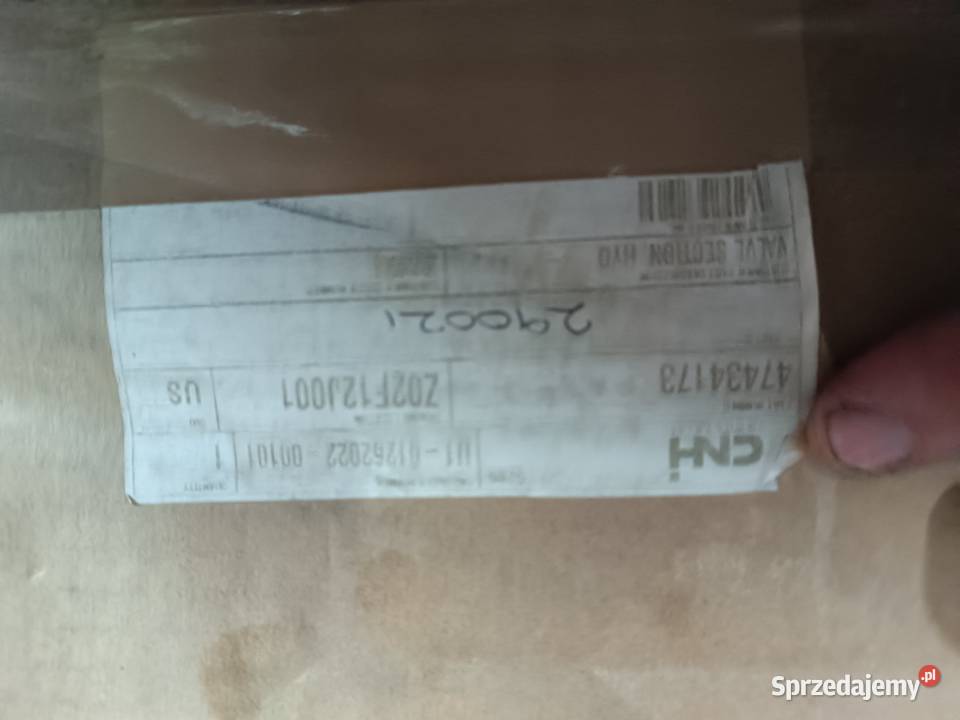 Zawór sekcja hydrauliczna Holland 47434173 pomorskie Gręblin