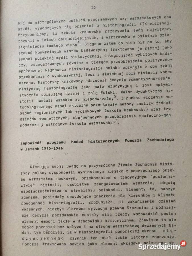 3217 Historiografia Zachodniopomorska 1945 1985 Szczecin