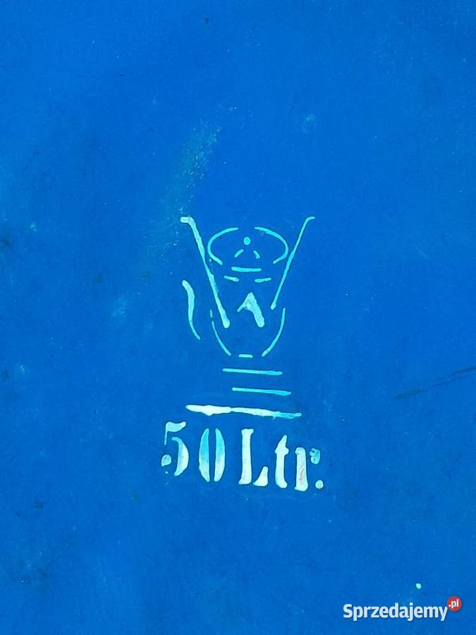 Duży stalowy stary gar garnek kociołek zabytek Dąbrowa Górnicza