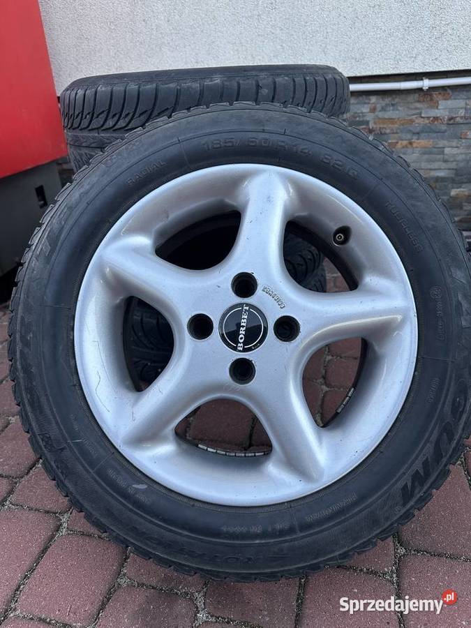 Sprzedam Felgi 5 ramienne BORBET 4x100 14 opony Nowa Sarzyna