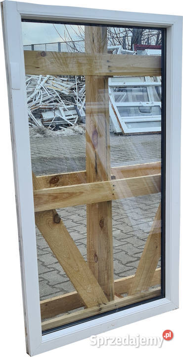 OKNO KacprzaK 75x128 FIX OKNA Używane Witryna Siedlce