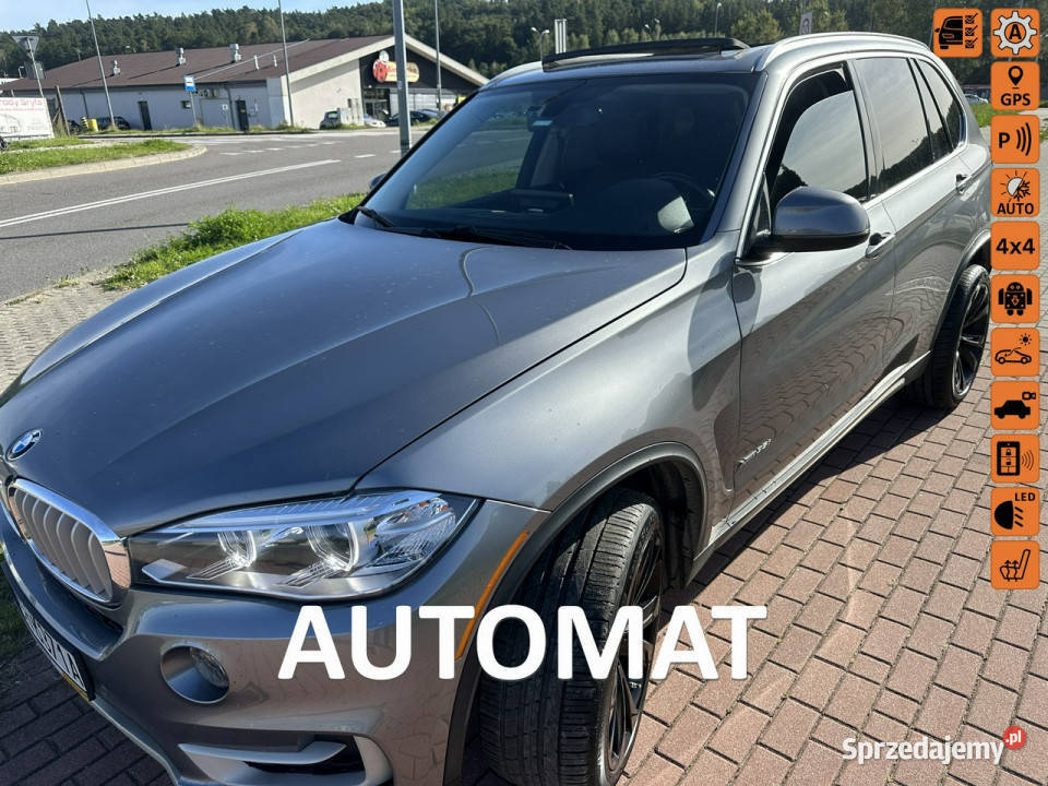 BMW X5 Automat nawigacja kamera mocna benzyna światła przeciwmgielne Wejherowo sprzedam