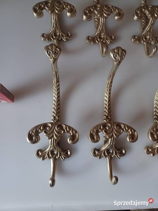 Masywny wieszak mosiężny Poznań