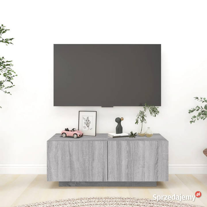 Szafka pod telewizor szary dąb sonoma 100x35x40 Warszawa