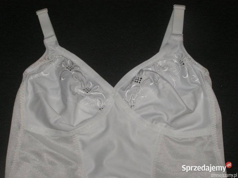 Body wyszczuplające z paskami do pończoch 38C Miseczka C