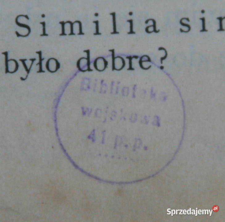 Książka Z Biblioteki 41 PP podlaskie Augustów sprzedam
