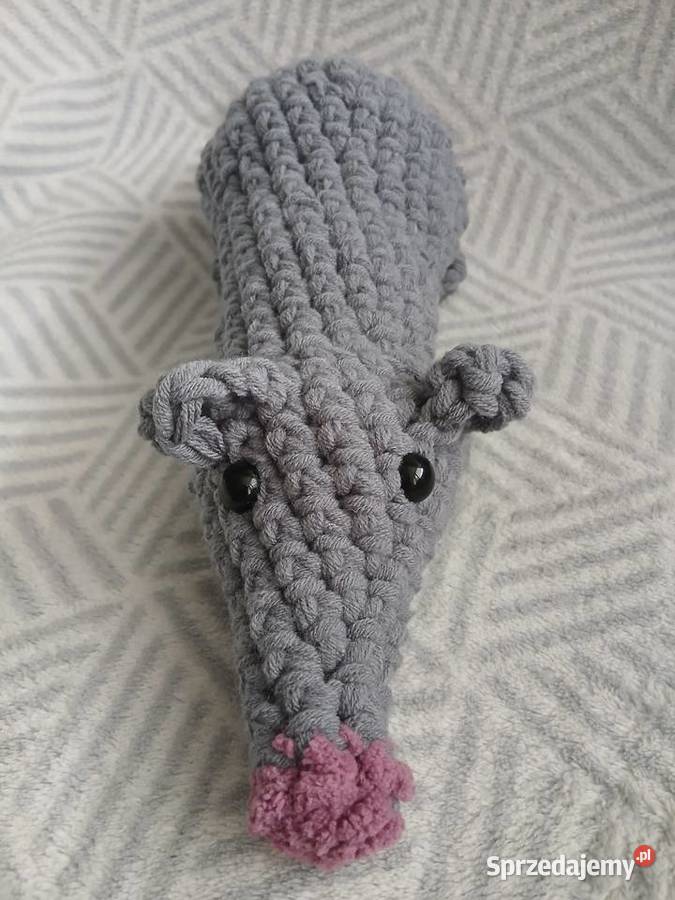Pluszowy szczurek na szydełku Warszawa