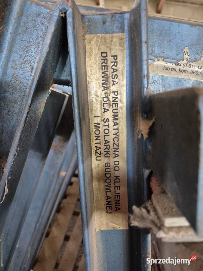 Prasa Pneumatyczna do Klejenia Drewna Siedlec