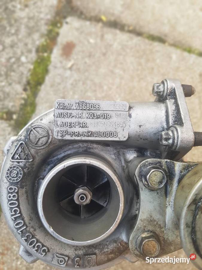 turbina turbosprężarka Mercedesa w168 A klasa osobowe