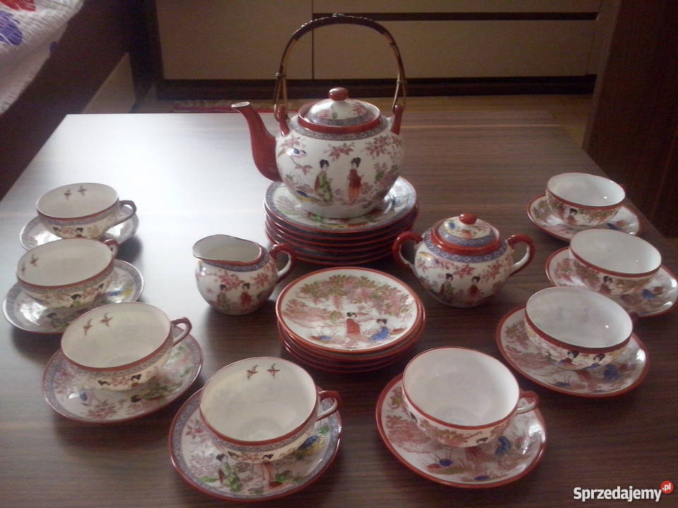 japońska porcelana komplet OKAZJA świętokrzyskie Krajno-Zagórze