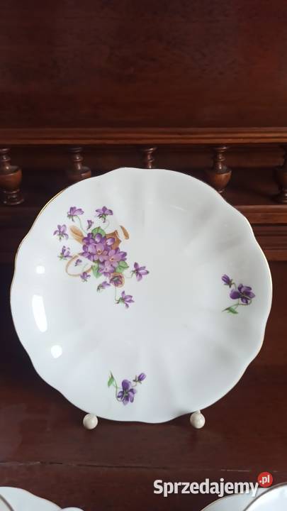 Filiżanka z talerzykiem Rheinpfalz Germany Biała Porcelana i szkło Gdańsk