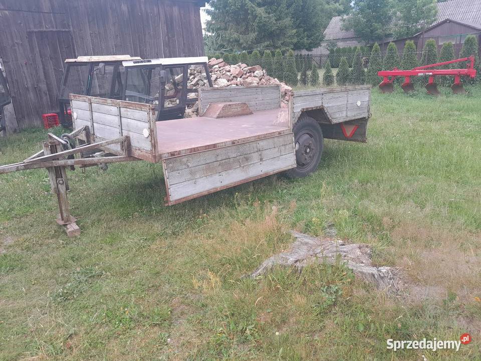 Wóz fura ciągnikiem kompletna gruby materiał Łagów