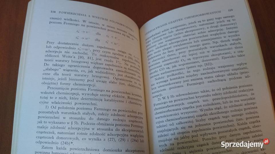 Elektronowa teoria katalizy na półprzewodnikach miękka sprzedam