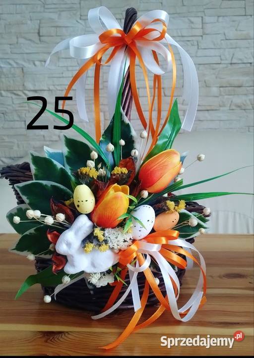 Dekoracja do koszyka wielkanocnego 15x15 Wyposażenie wnętrz Koszyce