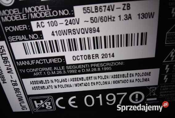 EAX65384004 15 Płyta główna LG 55LB67V Smart YV Ryn