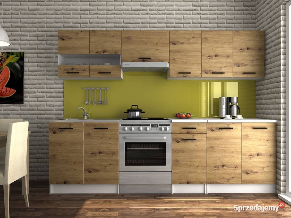 Kuchnia LUIZA III 26 m biały dąb artisan Komplety mebli Brody