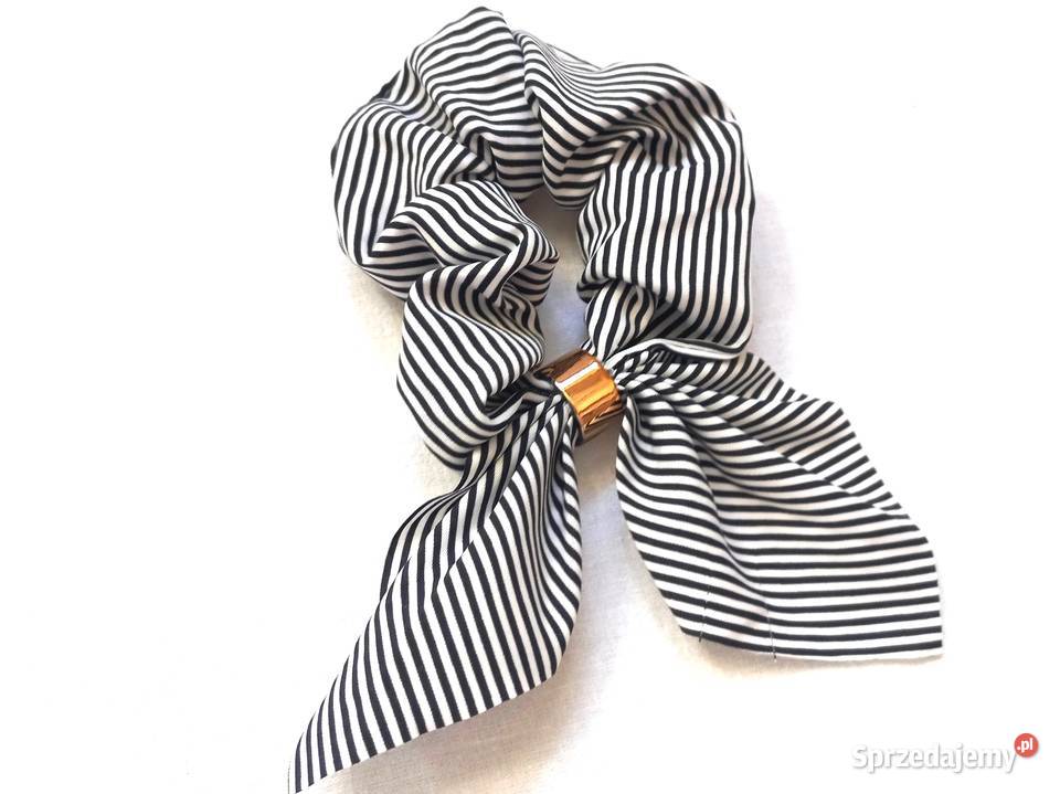 Gumka do włosów Scrunchie PASKI kpl3 NOWE Białystok