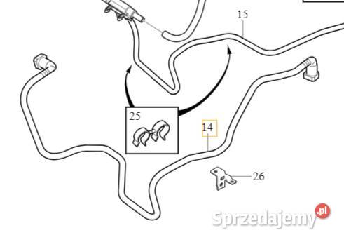 VOLVO C30 S40 V50 C70 S80 V70 przewod paliwowy Gadgety motoryzacyjne Gadgety motoryzacyjne Bielany Wrocławskie
