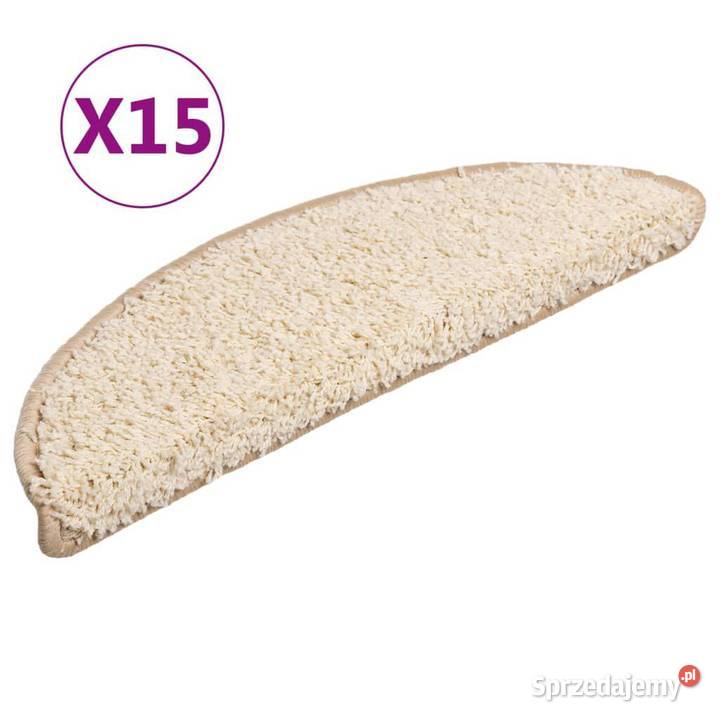 vidaXL Maty na schody 15 56x17x3 Kremowe mazowieckie Warszawa