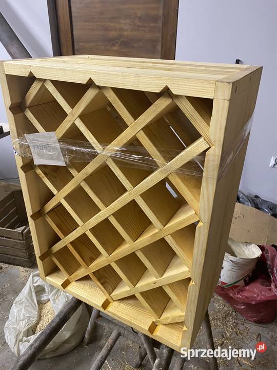 Regał na wino 65x45 18 butelek stojący wiszący