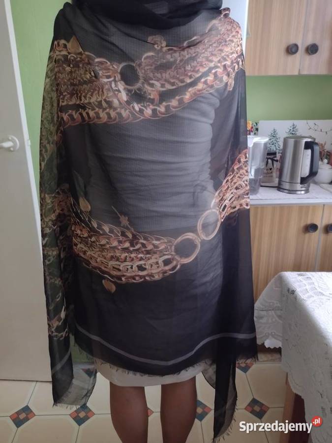 RIVER ISLAND Długi szal z łańcuchami z Londynu Dodatki małopolskie Kraków