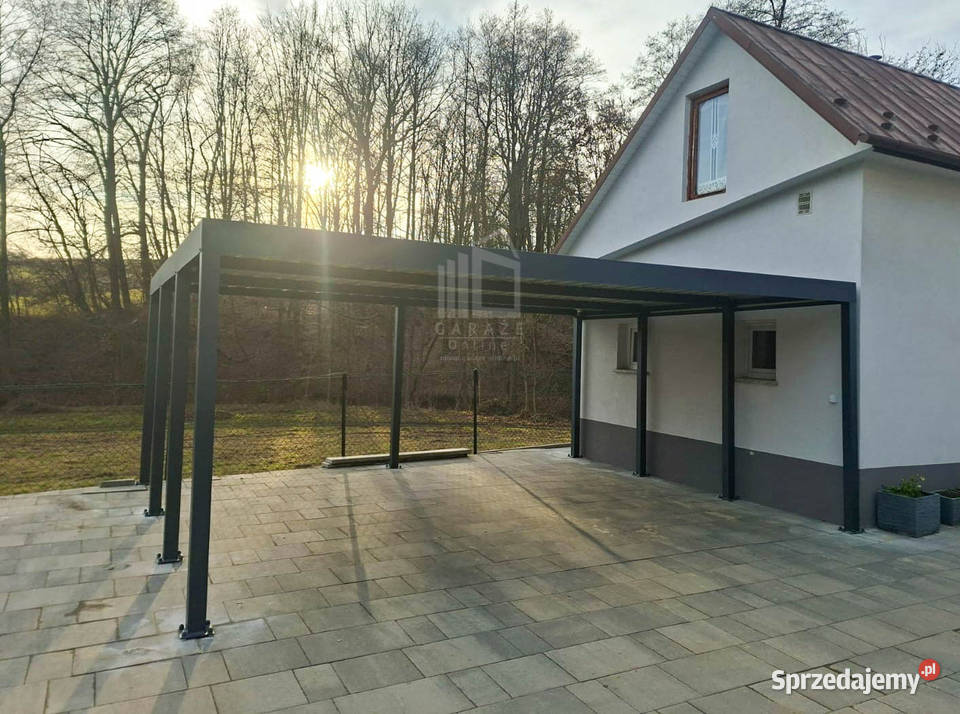 Carport PREMIUM Wiata samochodowa 7x5m antracyt lubuskie Lubartów