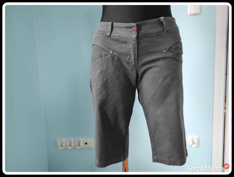 Grafitowe spodenki jeansowe 38 M damskie Płock