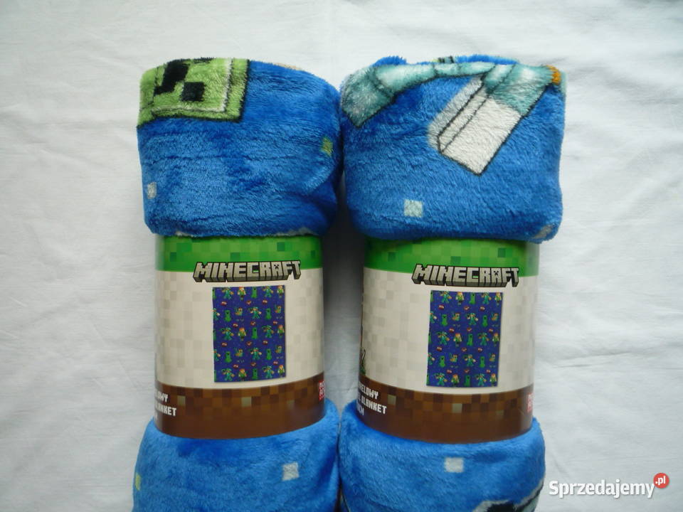 Minecraft Nowy Koc 130x160 Pościel i kocyki Szczecin sprzedam