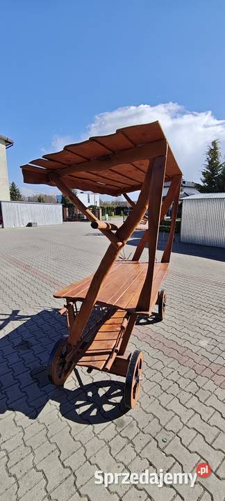 Wóz drewniany ogrodowy Lublin