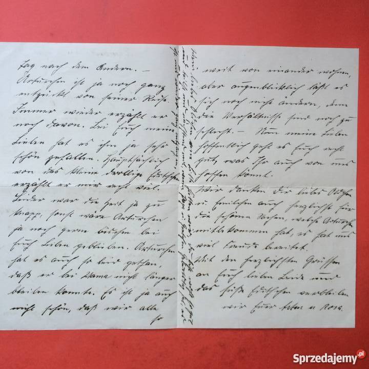 751 List Niemiecki Szczecin sprzedam