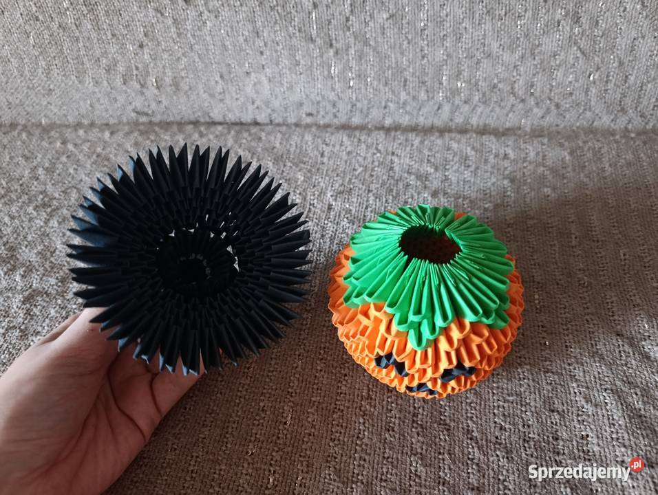 Dynia Halloween Origami Modułowe 3D pomorskie Kwidzyn