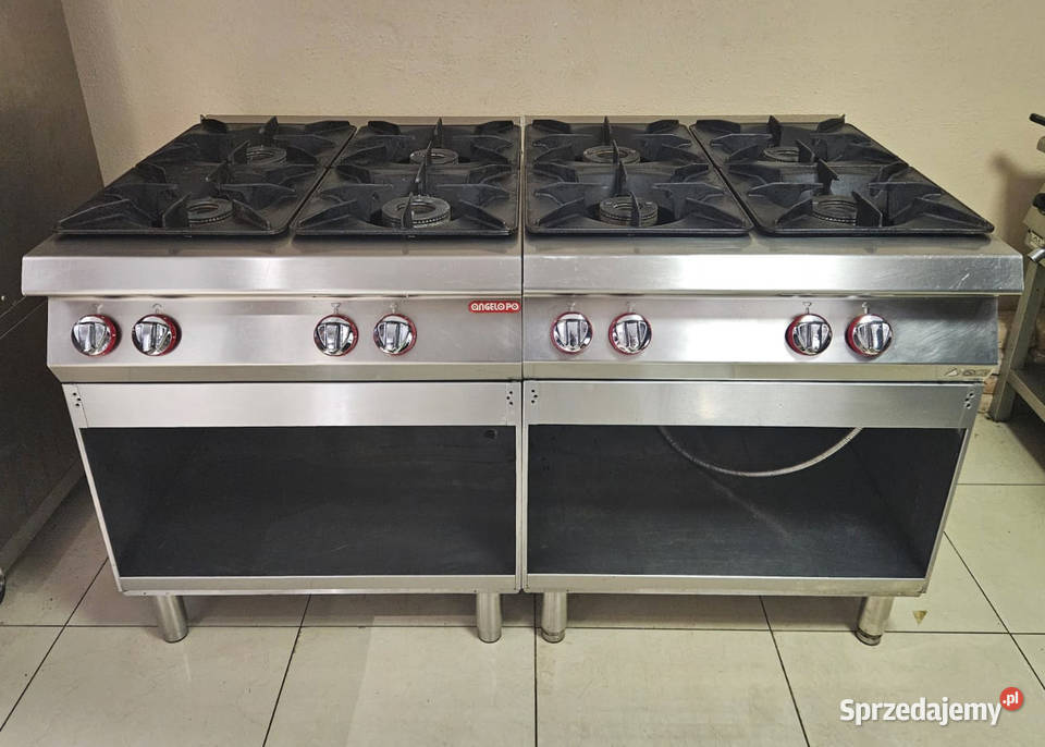 Kuchnia gazowa 8 palników Angelo 190FAAFOMO 2 x Gastronomia śląskie Pszczyna