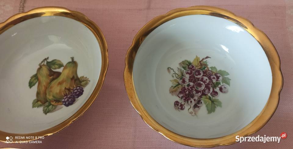 Patera z owocami Bohemia Czechslovakia Głęboka pomorskie Gdańsk