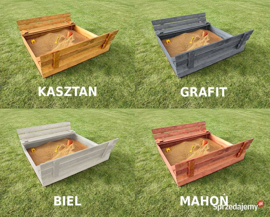 PIASKOWNICA ZAMYKANA DREWNIANA IMPREGNOWANA Śliwice