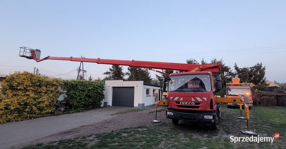 Podnośnik koszowy 75t 30 m Palfinger P300 KS elektryczne szyby łódzkie