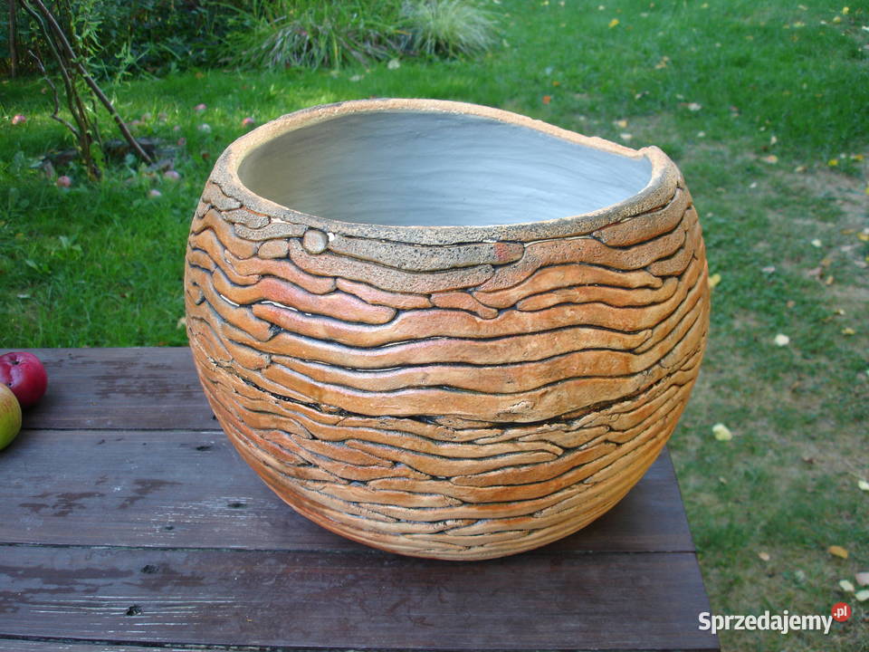 Ceramiczna donicakula ogrodowa 40 mrozoodporna Jelenia Góra