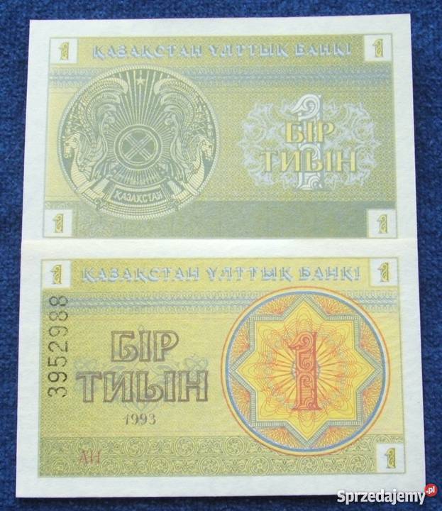 KAZACHSTAN 1 BIR TYIN Kolekcjonerski Banknot 1 śląskie Katowice