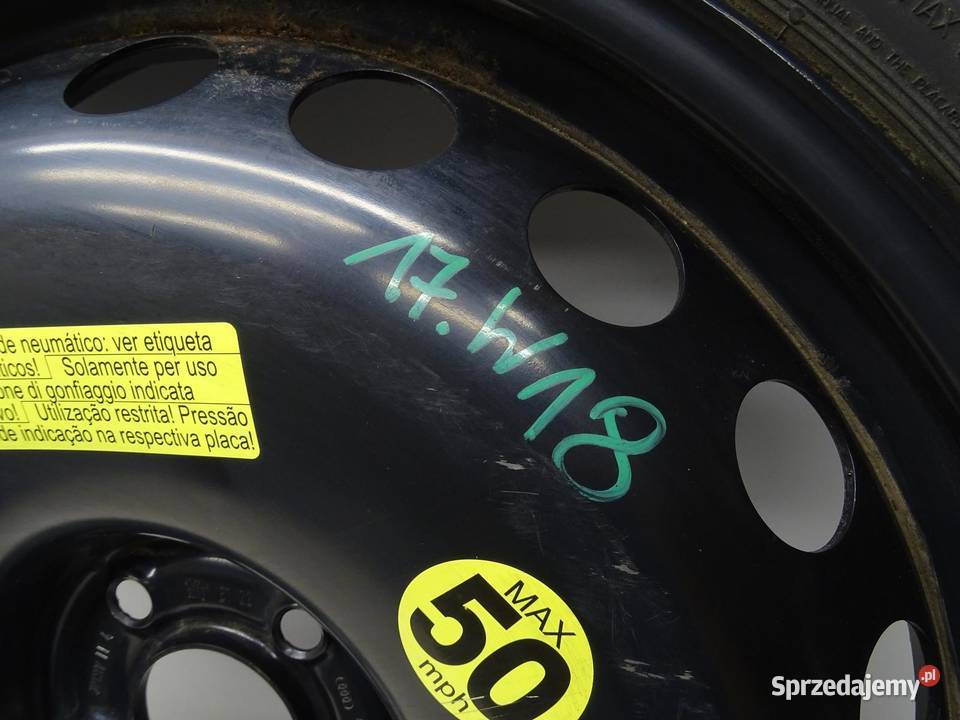 KOŁO DOJAZDOWE ZAPASOWE 4G0601027 14560R20 AUDI Koła dojazdowe