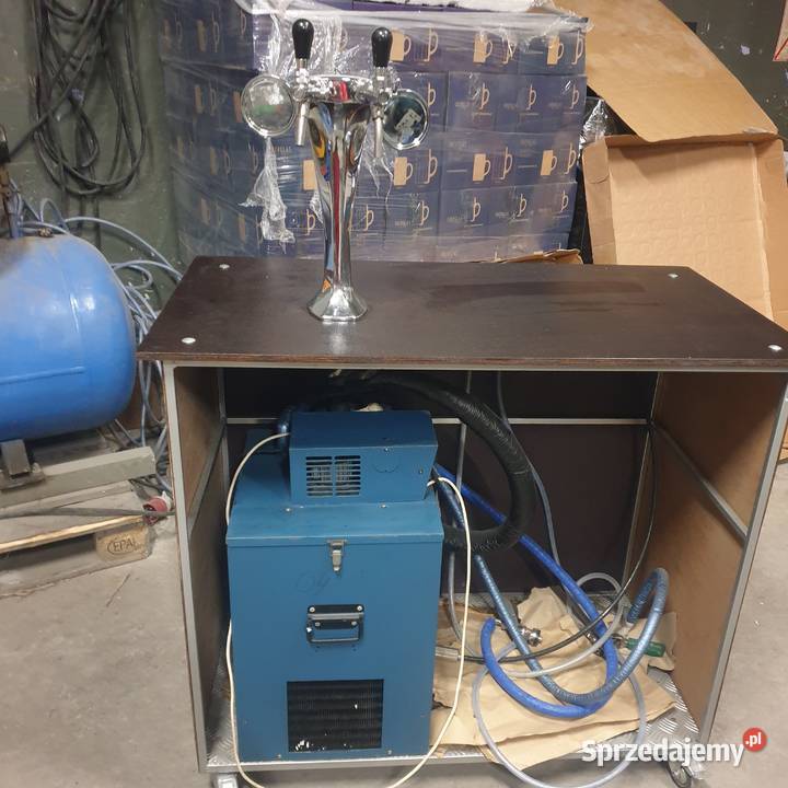 Nalewak do piwa przenośny rollbar 2 krany