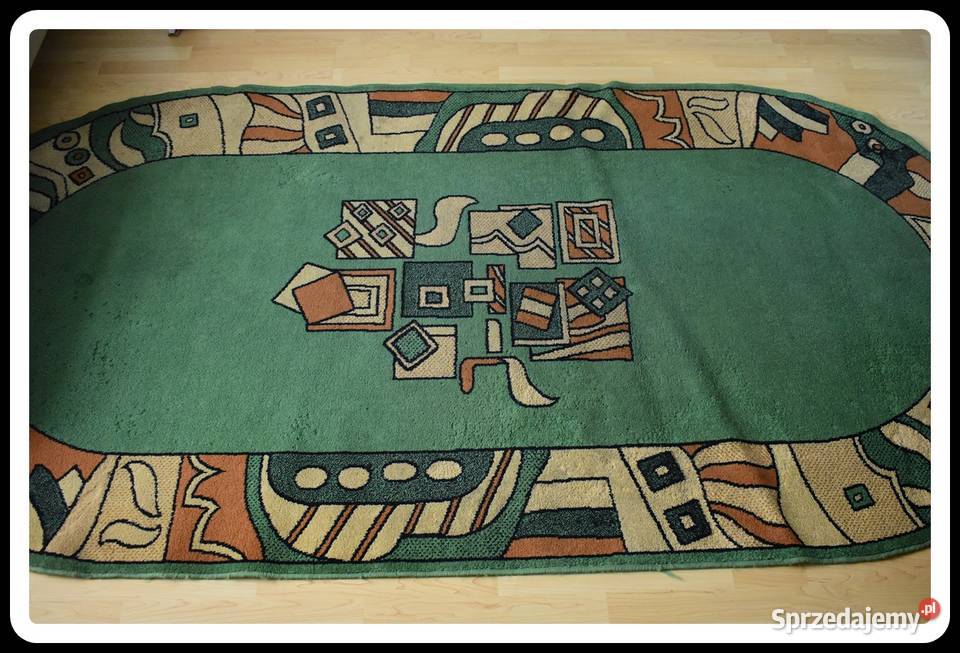 Dywan duży 150 x 300 używany odcienie zieleni odcienie zieleni Płock