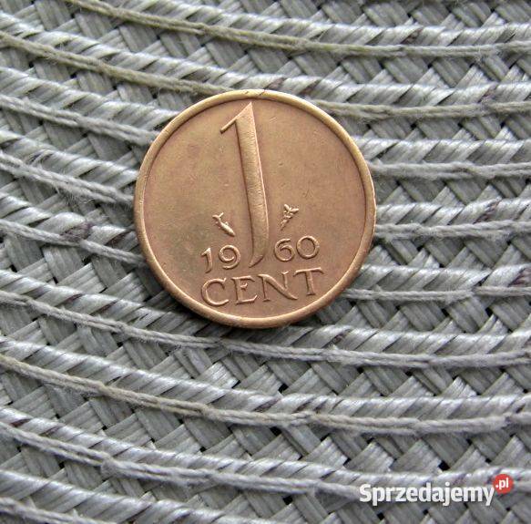 Holandia 1 Cent 1960r Ładna Kalisz