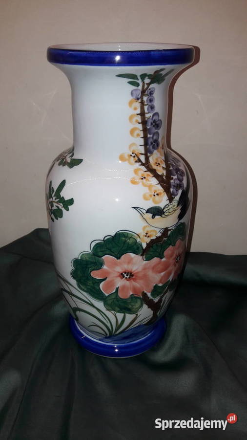 Wazon ceramiczny ręcznie malowany hand painted Głuchołazy
