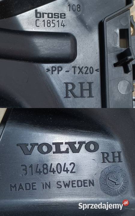 VOLVO XC90 II WSPORNIK OBUDOWA ZAMKA DRZWI PRAWY Pleszew