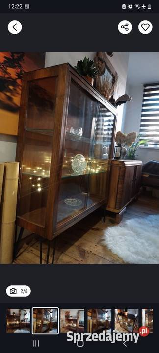 Retro witrynka gablota biblioteczka vintage pomorskie Gdańsk