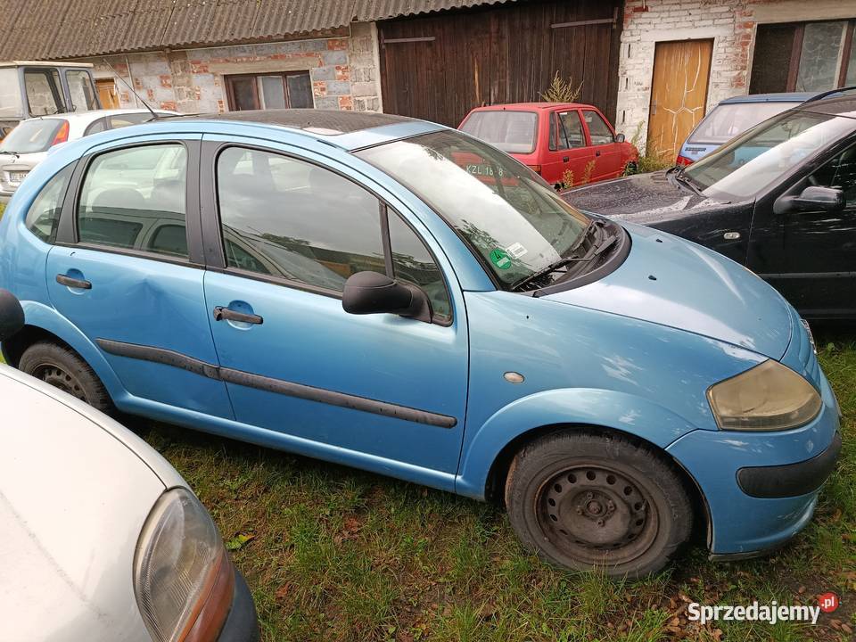 Citroen C3 14 54 kW 2003 r dawca części Szklarka Myślniewska