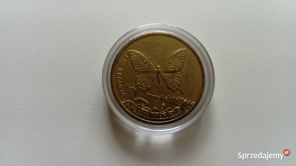 Moneta 2 2001 r Paz królowejSeria Zwierzęta Mosina