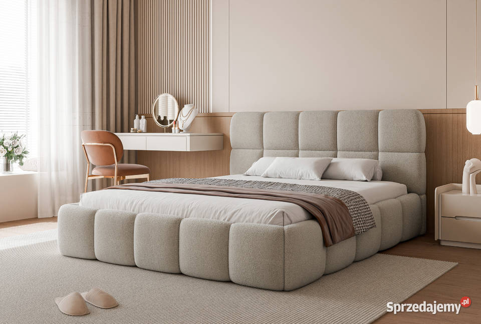 Łóżko tapicerowane z pojemnikiem Cloud różne