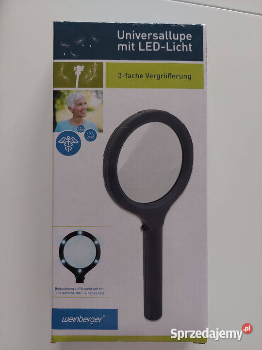 Lupa z lampką LED Lubin