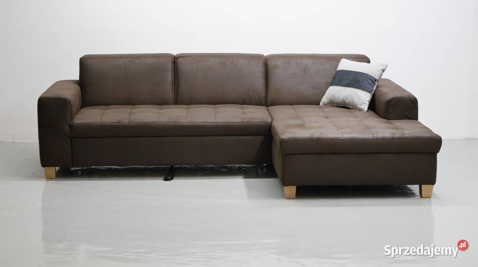 TPX Narożnik funkcją spania brązowy kanapa wielkopolskie sprzedam